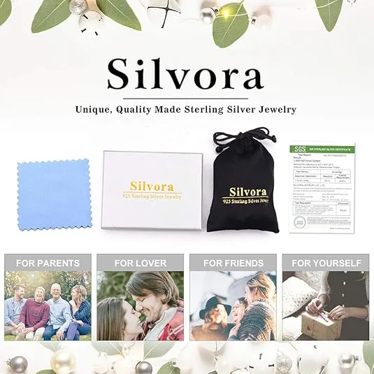 Silvora Open Band Ring Simple Stackable Finger Rings Adjustable Open Stacking Plain Band Rings Knuckle Rings For Women 5MM/10MM/15MM