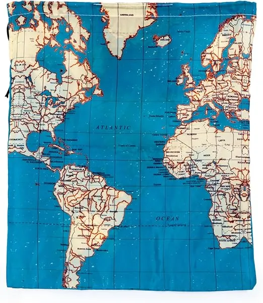 Kikkerland Around The World Travel Bags, Set of 4