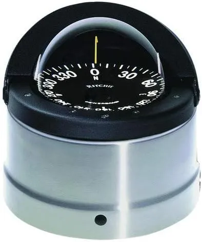 ''Ritchie" Dnp-200 Navigator Compass - Binnacle Mount - Polished Stainless Steel/Black
