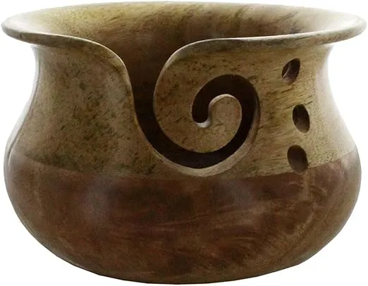 Susan Bates Bates Wood Yarn Bowl