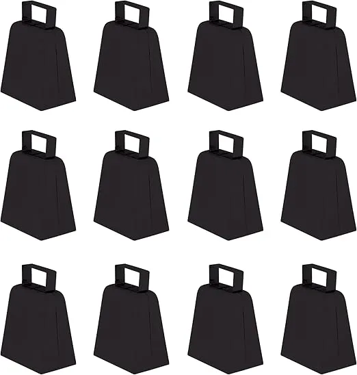 Beistle 12-Pack Cowbells, 4-Inch, Black