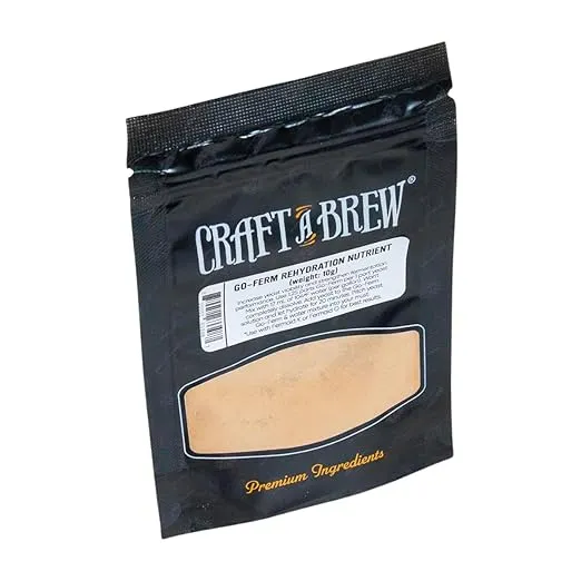 Craft A Brew - Go-Ferm - Natural Yeast Rehydration Nutrient - Enhances Fermentation Kinetics - Yeast for Alcohol Fermentation - 10g