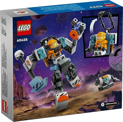 LEGO City Space Mech, Robot Construction Kit for Children from 6 Years, Set with Action Figure Toy and Pilot Figure, Gift for Boys and Girls 60428
