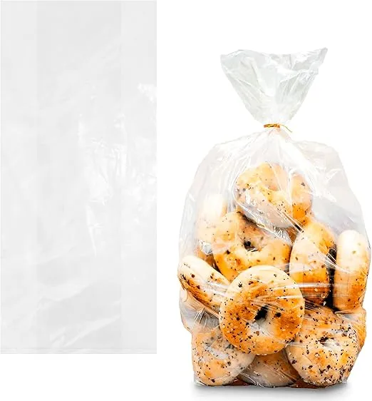APQ Plastic Bread Bags for Homemade Bread, 10 x 8 x 24 Inch. 100 Pack Open Top Gusseted Plastic Bags for Packaging Products. 0.75 Mil Plastic Bread Storage Bags Waterproof Loaf Bags for Homemade Bread