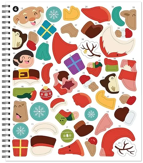 Brain Games - Sticker by Number: Christmas (Bus Cover)