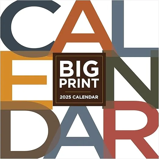 TF PUBLISHING 2025 Big Print Wall Calendar | Large Grids for Appointments and Scheduling | Vertical Monthly Wall Calendar 2025 | Home and Office Organization | Premium Matte Paper | 12"x12”