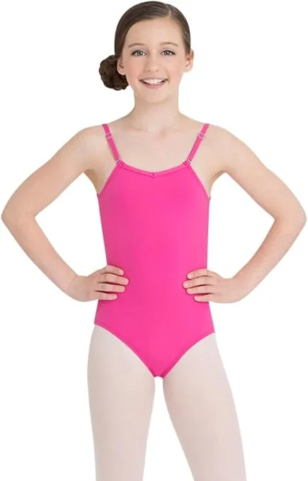 Capezio Girls' Team Basic Camisole Leotard with Adjustable Straps