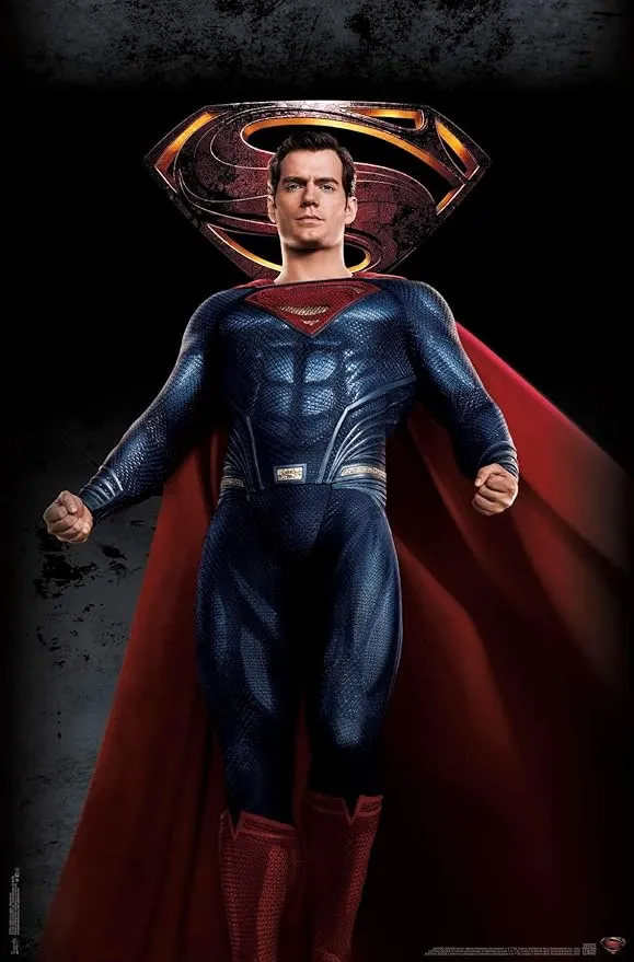 Trends International DC Comics Movie - Justice League - Superman Wall Poster, 14.725" x 22.375", Premium Unframed Version