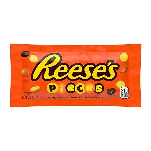 REESE'S PIECES Peanut Butter Candy Bags, 1.53 oz (18 Count)