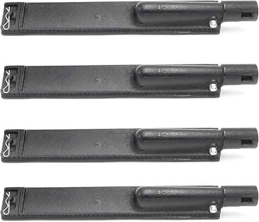 Hongso 15 13/16 Inch Cast Iron Burner Tube Pipe Kit Gas Grill Replacement Parts for Jennair 720-0061, 720-0062, 720-0063, Nexgrill 720-0671, 720-0165, Charbroil Gas Grill Models, 4-Pack (CBF301)