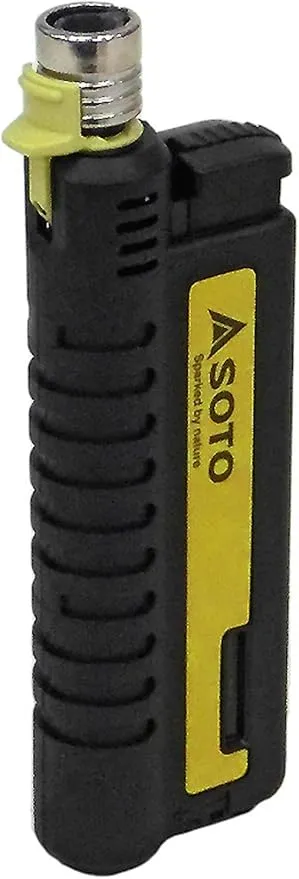 SOTO Pocket Torch - Refillable Extended Torch Lighter with Telescoping Burner Head, Electronic Ignition, Strong Wind-Resistant Butane Lighter for Candles, Grill, BBQ, Fireplaces, Camping, and more