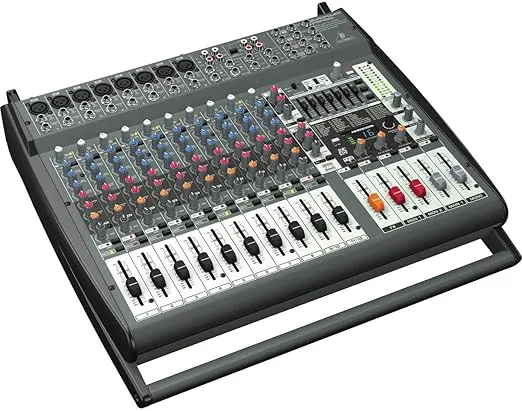 Behringer Europower PMP4000 Powered Mixer - 16 Channels, 1600 Watts with Multi-FX Processor and FBQ Feedback Detection System