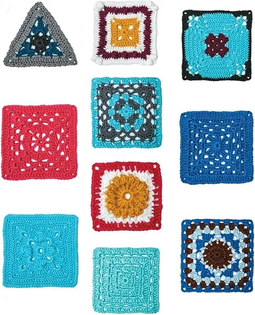 Leisure Arts Granny Squares Bk, None