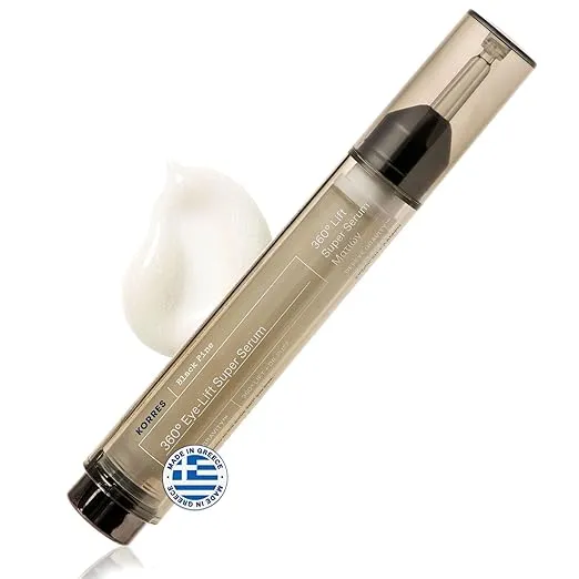 KORRES Black Pine 3D Eye-Lift Super Serum, Under Eye Serum for Dark Circles 15 Ml