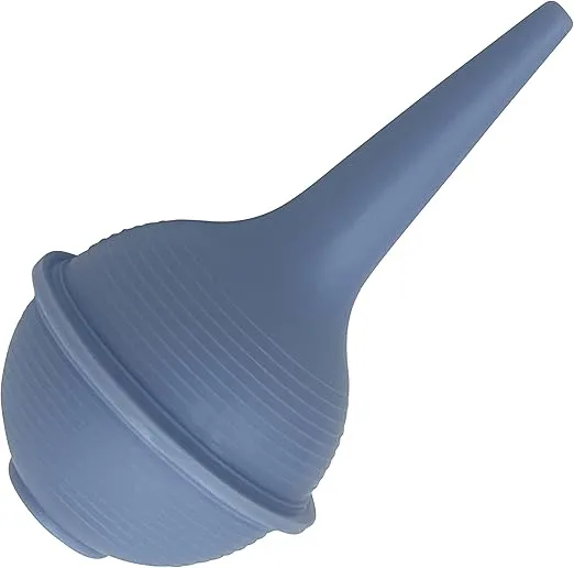 1pk Sterile Ear Syringe 2oz / 60ml Blue Rubber Bulb for Washing & Wax Removal