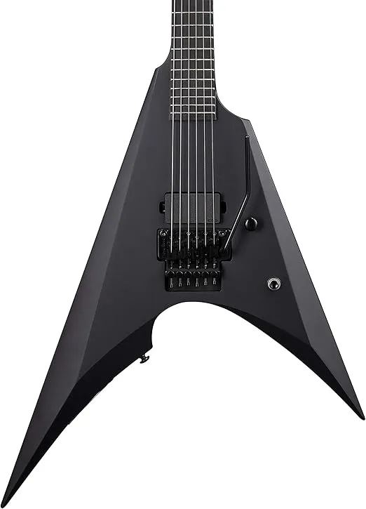 ESP LTD Arrow Black Metal Electric Guitar, Black Satin