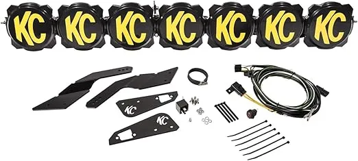 KC Hilites 91334 Gravity LED Pro6 LED Light Bar 45 in. 7 Light System 16100 Lumens 140 Watt 610000 Candela Gravity LED Pro6 LED Light Bar, Black