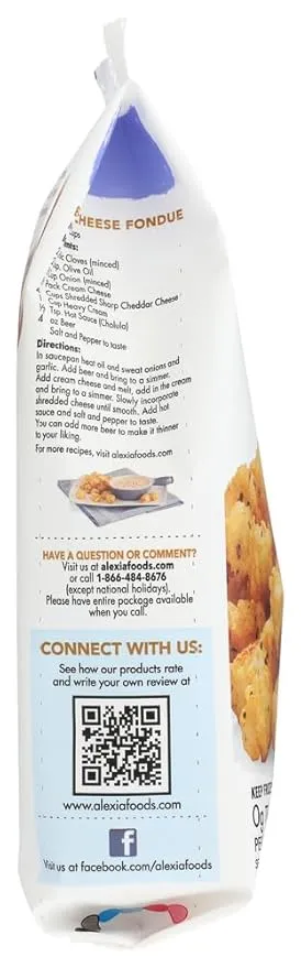 Alexia Foods Seasoned Crispy Potato Puffs, 19 Ounce (Pack of 12)