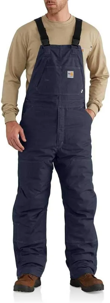 Carhartt Men's Flame Resistant Quick Duck Quilt Lined Bib Overall