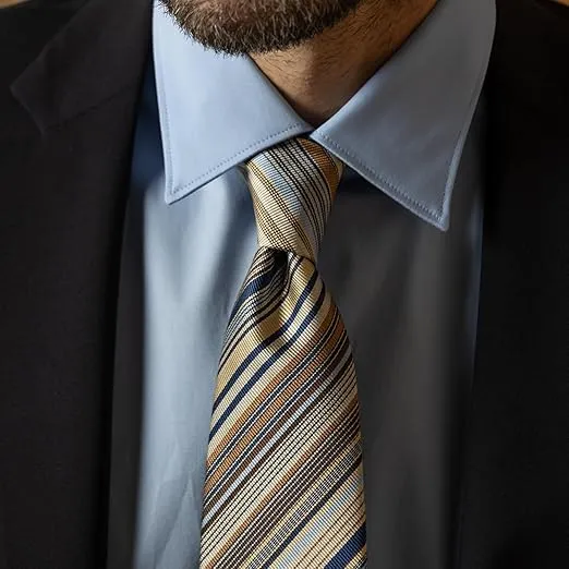 Elizabetta Men's Extra Long Jacquard Italian Silk Ties - Handmade Woven Neckties