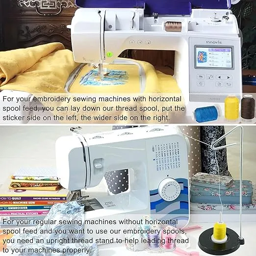 40 Brother Colors Polyester Machine Embroidery Thread Kit 500M