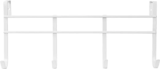 Spectrum Diversified Four Over the Door Hook, White