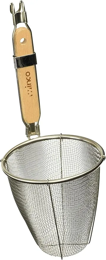 Winco Strainer with Single Mesh, 5.5-Inch Round by 6.5-Inch Deep