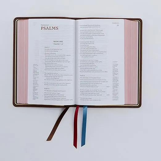 NKJV, Single-Column Reference Bible, Genuine Leather, Blue, Comfort Print: Holy Bible, New King James Version