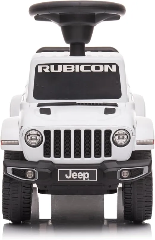 Best Ride On Cars Jeep Gladiator Ride-On Push Car Combo, Foot-to-Floor Design, Realistic and Stylish Kids Car, Honking Horn, Under-Seat Toy Storage, for Ages 18 Months - 3 Years, White