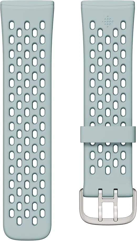 Fitbit Sport Band for Fitbit 24mm Attach,Sea Blue/Ocean,Large *Compatible with Sense 2, Sense, Versa 4 & Versa 3