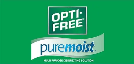 Opti-Free Puremoist Multi-Purpose Disinfecting Solution with Lens Case, 20 Fl Oz (pack of 2)