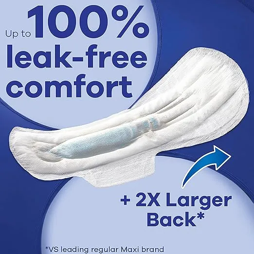 Always Maxi Overnight Pads with Wings, Size 5, Extra Heavy Overnight, Unscented, 36 Count