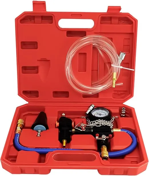 Handor Cooling System Vacuum Purge Radiator Coolant Refill Tool Kit Universal Water Tank Pneumatic Vacuum Antifreeze Change Filler Set
