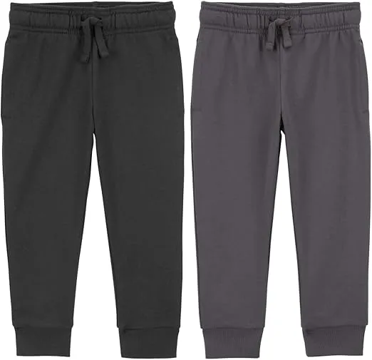 Carter's Toddler Boys 2 Pack French Terry Active Joggers/Pants