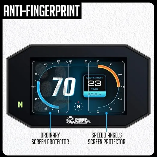 Speedo Angels Dashboard Screen Protector compatible with MT-09 / FZ-09 (SP) (2021-) 1 x Ultra Clear & 1 x Anti Glare