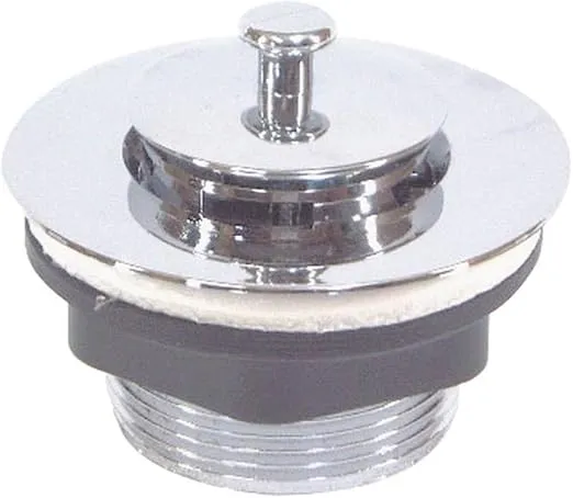 Chrome P105C Finish Mobile Home Bath Tub Strainer Assembly with Pop Stop Plastic, Pack of 1