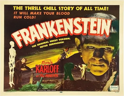 Posterazzi EVCMCDFRANEC162 Frankenstein Movie Poster Masterprint, 14 x 11