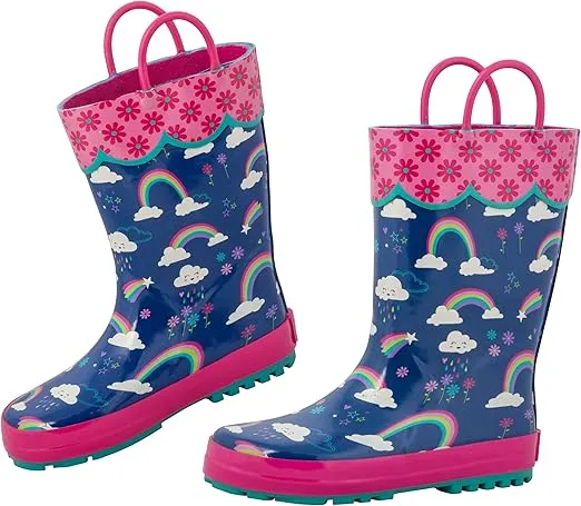 Stephen Joseph Girls All Over Print Rain Boots