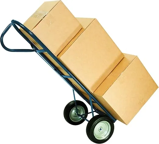 Marathon 4.10/3.50-4" Flat Free, Hand Truck / All-Purpose Utility Tire on Wheel, 2.25" Offset Hub, 3/4" Bearings