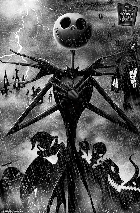 Trends International Disney Tim Burton's The Nightmare Before Christmas-Shadows Wall Poster, 22.375" x 34", Premium Unframed Version