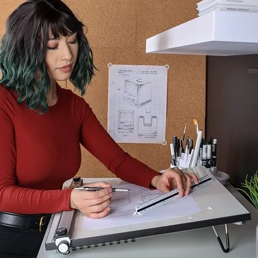 ALVIN Portable Drafting Board Size 20" x 26" Model PXB26, Easily Adjustable Drafting and Architecture Drawing Board with Ergonomic Carrying Handle - Portable Drafting Boards, 20 x 26 Inches