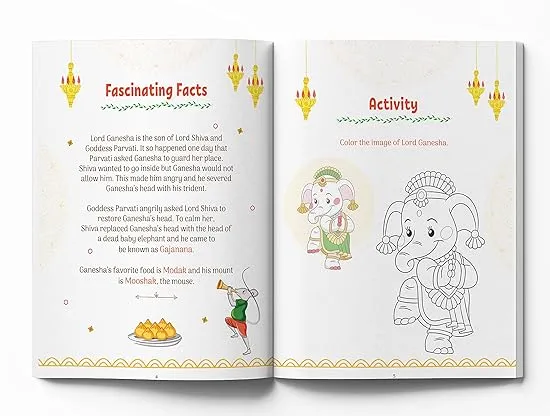 Shlokas and Mantras - Activity Book For Kids: Illustrated Book With Engaging Activities and Sticker Sheets
