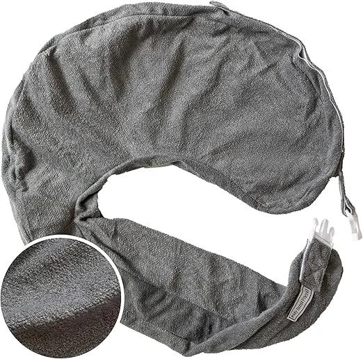 My Brest Friend Deluxe Nursing Pillow Cover - Slipcovers for Baby - Adjustable Fit, Easy Care, Durable - Original Nursing Pillow Not Included, Dark Grey
