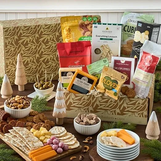 Charcuterie and Cheese Gift Care Package - Gourmet Food Gift of Meats, Cheeses, Crackers, Olives, Nuts & Cookies by GourmetGiftBaskets.com