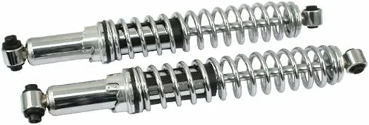 Coil Over Shocks, Long Travel Style, Chrome, PAIR, Compatible with Dune Buggy