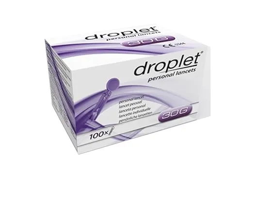 Droplet 7167 30 g Personal Lancets, Purple (Pack of 100)