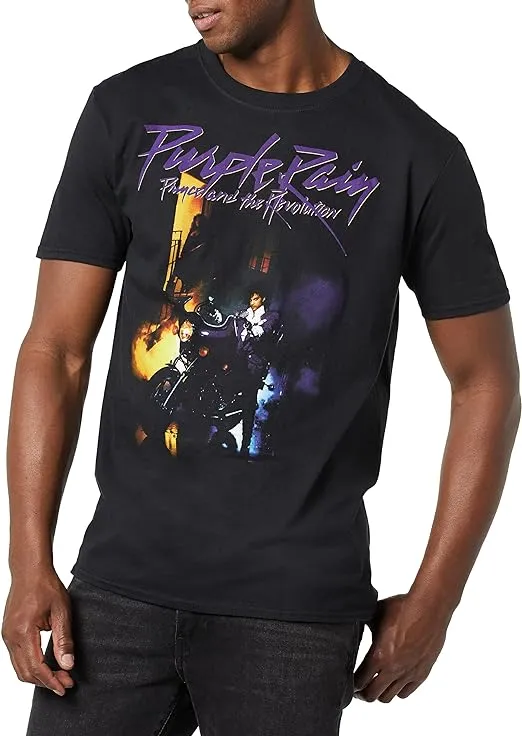 Prince Official Purple Rain Live Black T-Shirt