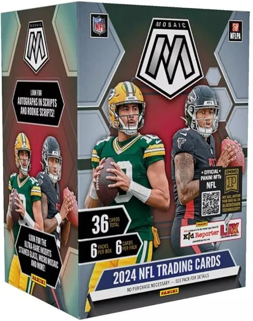 2024 Panini NFL Mosaic Football Trading Card Blaster Box (6 Packs)