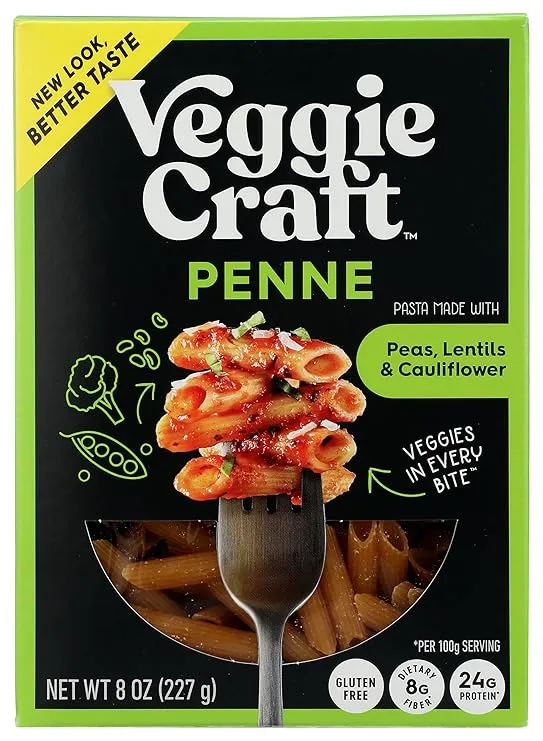 Veggiecraft Farms Cauliflower Penne Pasta, 8 OZ