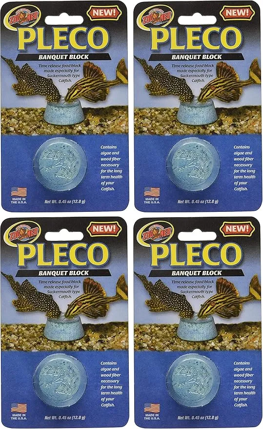 Zoo Med Laboratories Pleco Banquet Block, 4 Count